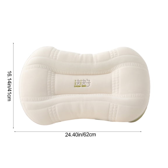 Deep Sleep Beauty Pillow for Back Sleepers, Low Profile Flat Pillow-Beauty Sleep & Comfortable Support(Green)