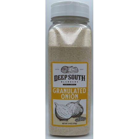 Deep South Blenders Granulated Onion 19 oz - Single Herbs & Spices for Various Cuisines