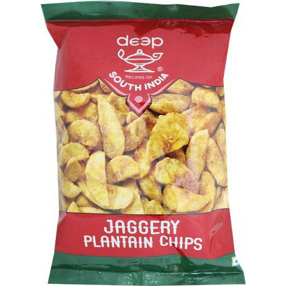 Deep South India Jaggery Plantain Chips 7 oz bag