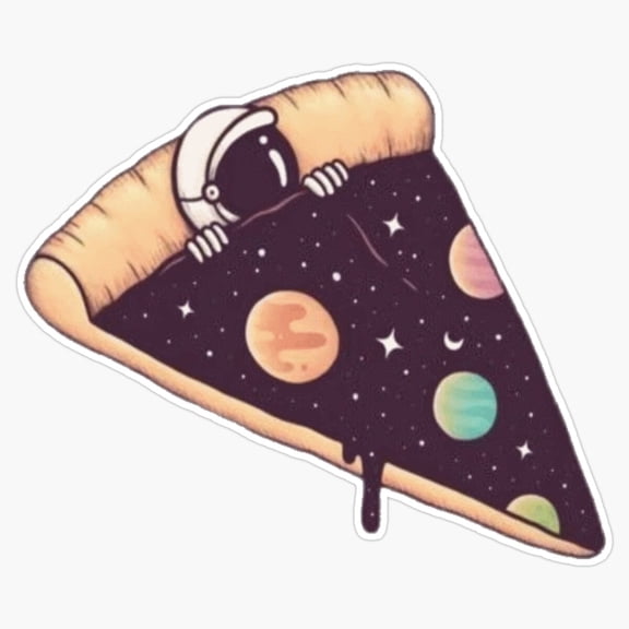 Deep Space Astronaut Helmet Explorer Cosmic Universe Silhouette Decal For Laptop Luggage Sticker