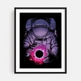 thumbnail image 1 of Deep Space - Digital Art Astronaut Space Sci-Fi Surrealism Cosmic Night Sky Fantasy Black Framed Wall Art Print 8 x 10 inches, 1 of 1