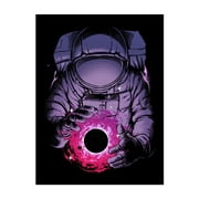 Deep Space - Digital Art Astronaut Space Sci-Fi Surrealism Cosmic Night Sky Fantasy Unframed Wall Art Print 18 x 24 inches