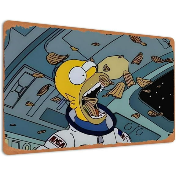 Deep Space Homer Simpson 5D Diamond Painting Kits for BeginnersThe Simpsons Anime ,DIY Round Diamond Art Kits for Adults,Full Drill Diamond Dots Paintings Art Home Wall Decor 8X12 Inch