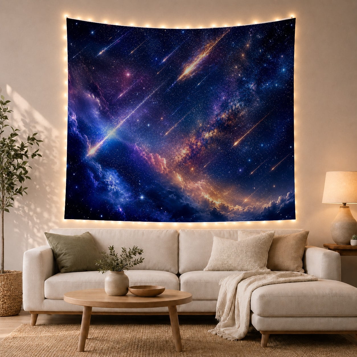 Deep Space Panorama With Galaxy Band And Meteors Majestic Celestial deep-space-panorama-with-galaxy-band-and-meteors-majestic-celestial