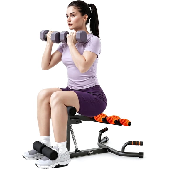 Deep Squat Machine, Adjustable Glutes Trainer Machine, Core & Abs for Low Impact Lower Body Workouts, Home Gym Push-Up Exercises, Easy to Assemble, 350Lbs Weight Capacity