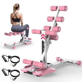 Deep Squat Machine with Resistance Bands, Squat Assist Trainer for Glutes Legs & Core Workout, Compact Home Gym Exercise Equipment with Non-Slip Base, 300 lbs Capacity