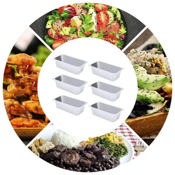 6 Pack 1/3 Size 4" Deep Steam Table Pans Catering Food Warmer Buffet Container