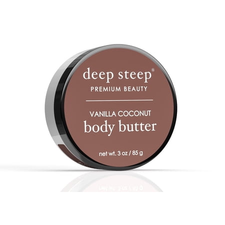 Deep Steep Body Butter Vanilla Coconut 3 oz Container