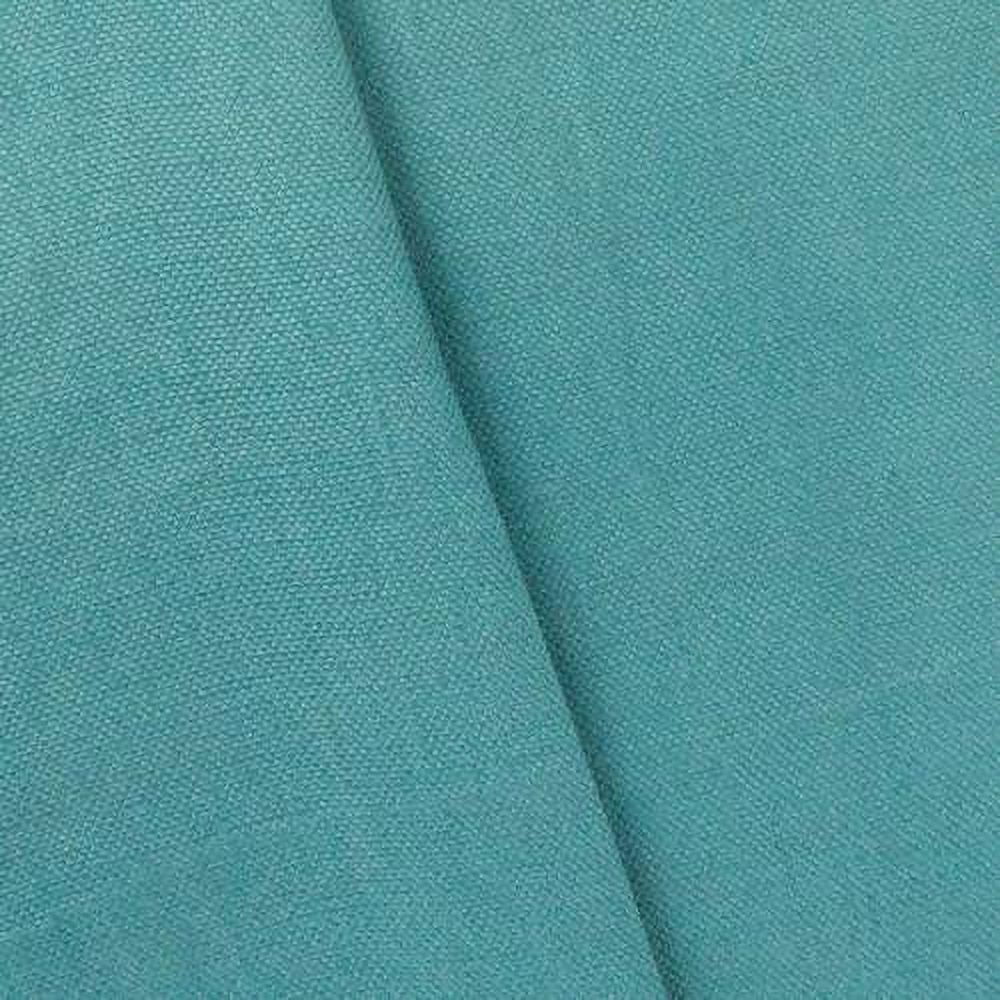 Deep Teal Linen Canvas, Fabric By the Yard