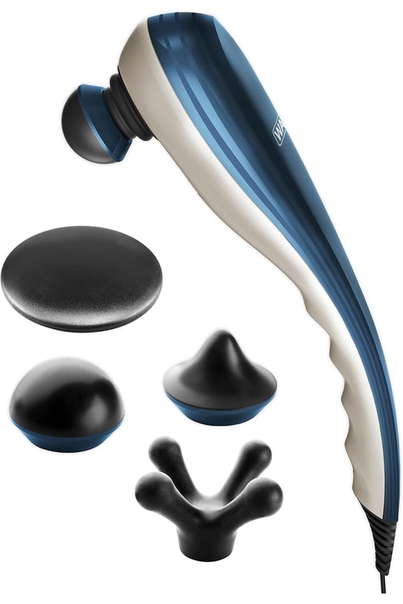 Deep Tissue Corded Long Handle Percussion Massager - Handheld Therapy with Variable Intensity to Relieve Pain in The Back, Neck, Shoulders, Muscles, & Legs FSA Eligible - Model 4290-300