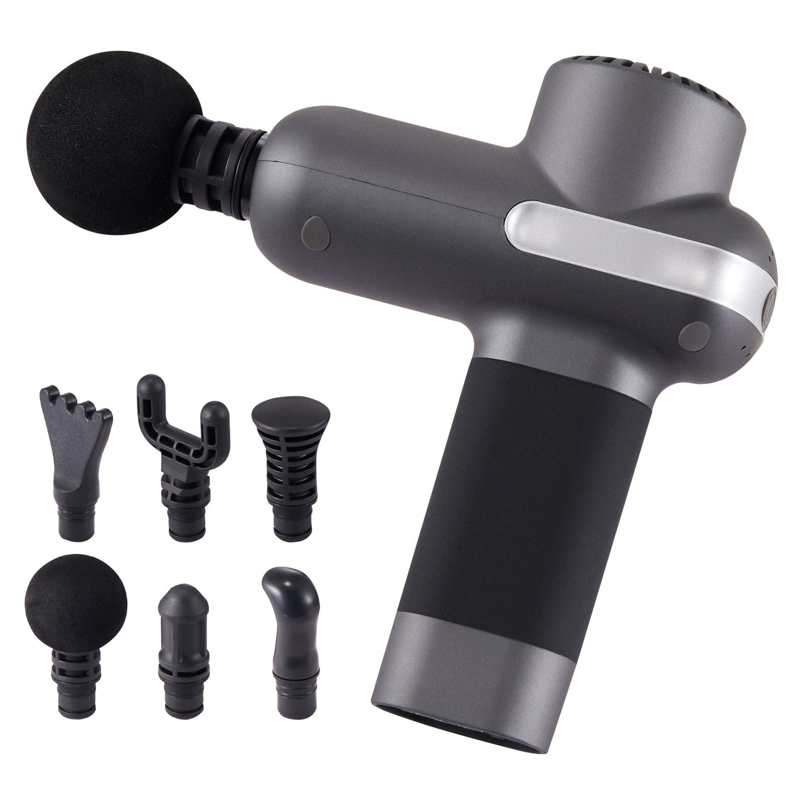 Deep Tissue Massage Gun, Brushless Motor with 5 Speeds 2034-2984 RPM, 6 Massage Heads, 2500mAh Battery, USB-C Charging, 18kg Thrust for Post-Workout Recovery