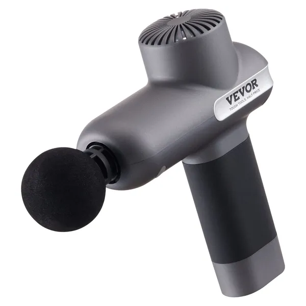 Deep Tissue Massage Gun for Athletes with 5 Speeds 6 Heads 7.4V 2500mAh Battery Handheld Percussion Muscle Massager Pain Relief Muscle Relaxation