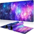 thumbnail image 1 of Deep Universe Space and Stars Desk Mat,Large Galaxy Space Gaming Keyboard Mouse Pad,Non-Slip Rubber Base Desk Pad Thick Stitched Edges Waterproof Mousepad Mouse Mat 31.5"x11.8", 1 of 6