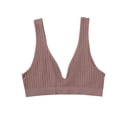 thumbnail image 1 of Deep V-Neck Sports Bras for Women - Sexy Sleeveless Padded Wireless Yoga Sleep Bra, 1 of 2