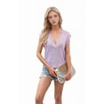 thumbnail image 1 of Deep V Neck Tanks for Women Casual Cap Sleeve Sweater Vest Summer Ribbed Knitted Tank Tops XL, 1 of 6