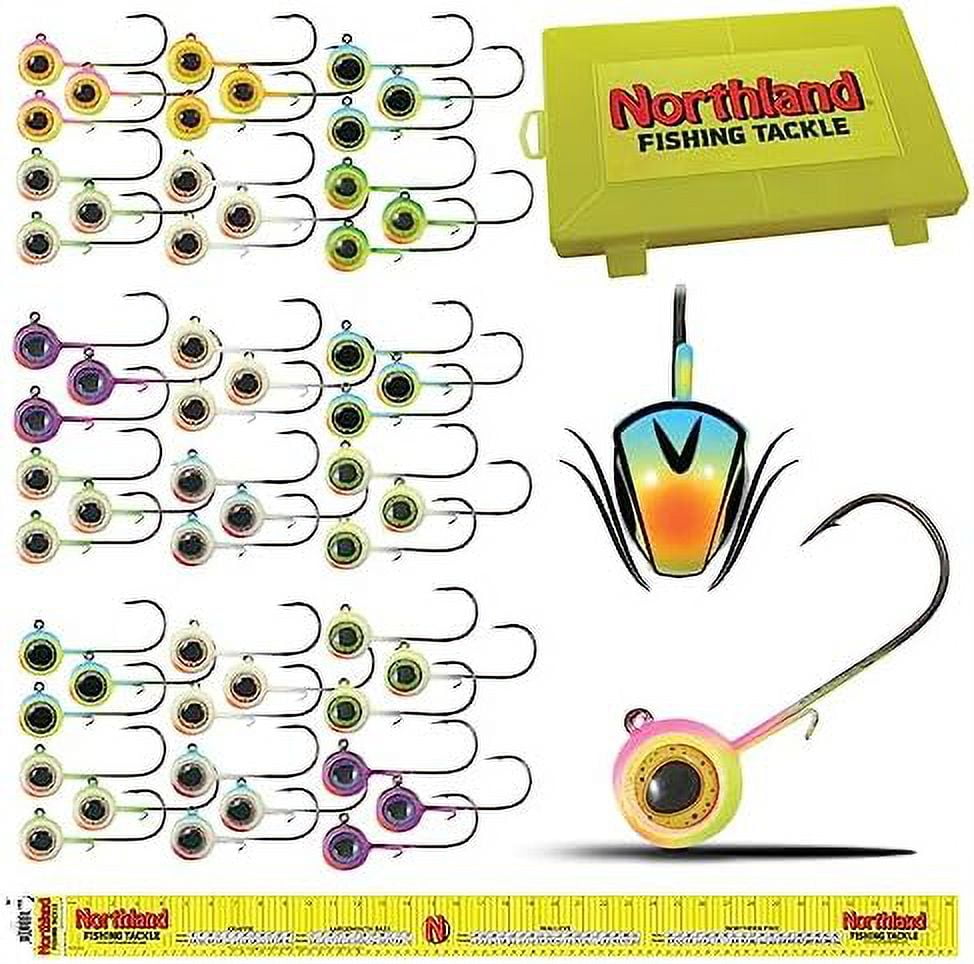 DeepVee Jig Kit 54pc Walleye Jig Kit Assorted Sizes Colors