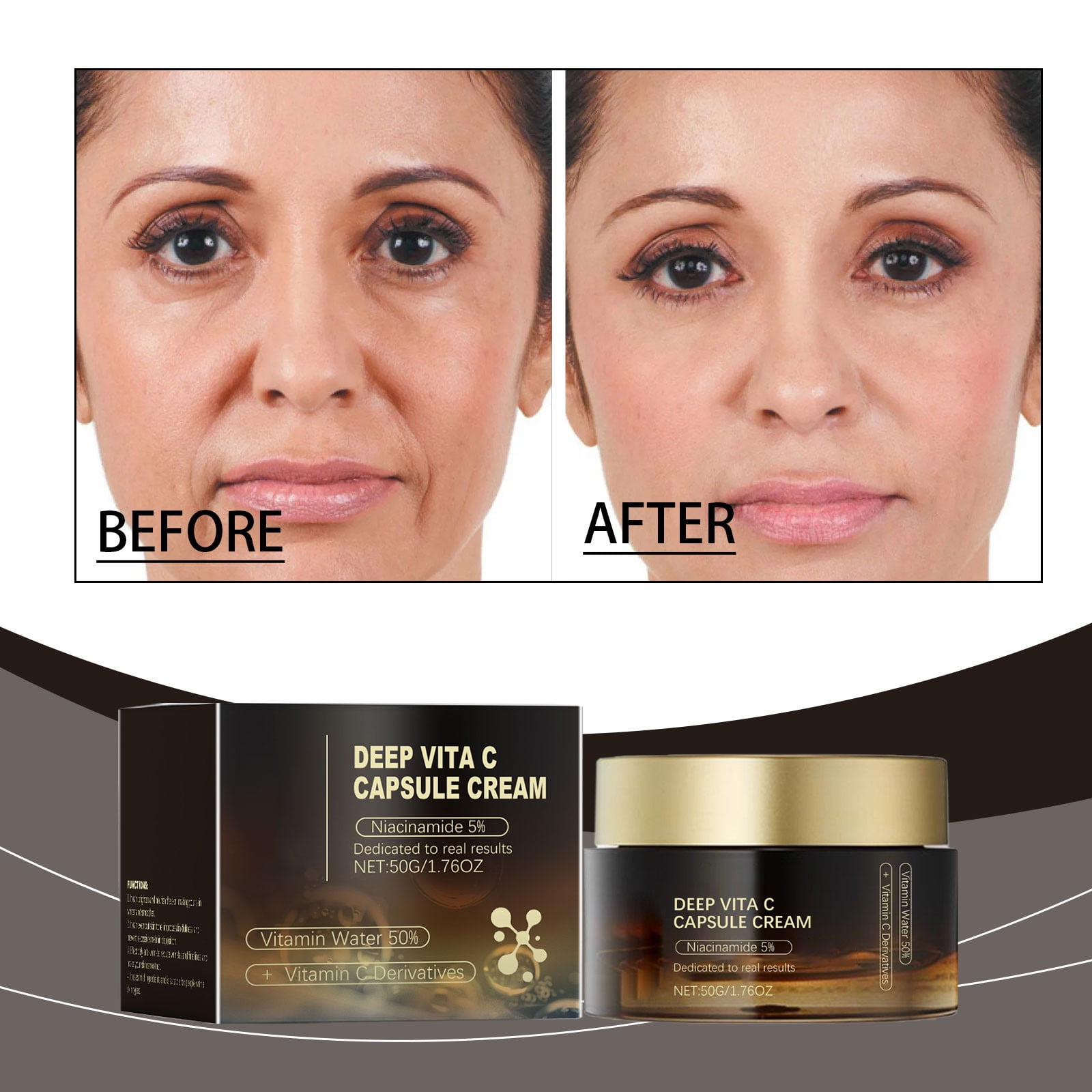 Deep Vitamin C Golden Face Moisturizer Liposome For Skin Transparent