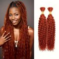 thumbnail image 1 of Deep Wave Bulk Braiding Hair for Boho Braids 18 Inch 2 Bundles 130g Curly Boho Hair for Braiding No Weft Wet and Wavy Hair Extensions, 1 of 1