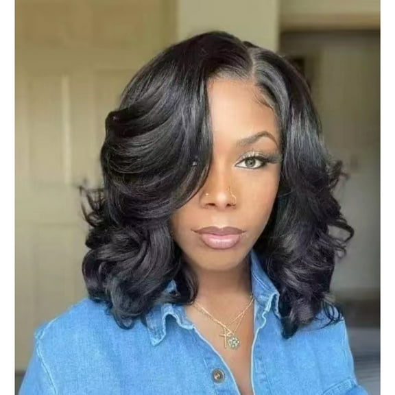 Deep Wave Lace Front Wig, Human Hair, 180 Density, HD Full Lace Front Wig, Curly Human Hair Wig with Baby Hair for Women