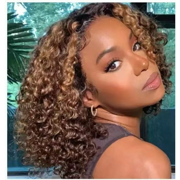 Deep Wave Lace Front Wig, Human Hair, 180 Density, HD Full Lace Front Wig, Curly Human Hair Wig with Baby Hair for Women