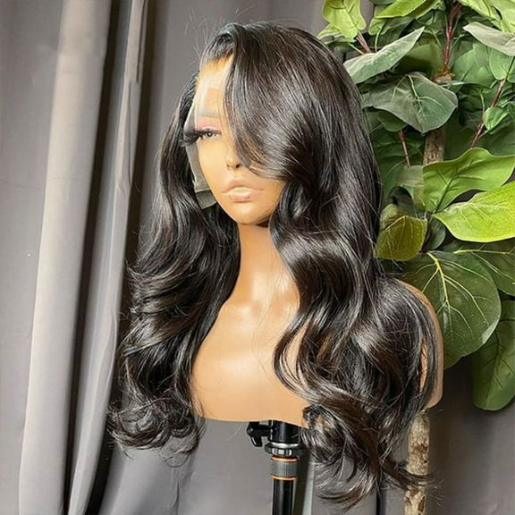 Deep Wave Lace Front Wig, Human Hair, 180 Density, HD Full Lace Front Wig, Curly Human Hair Wig with Baby Hair for Women