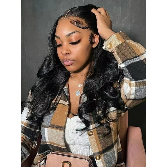 Deep Wave Lace Front Wig, Human Hair, 180 Density, HD Full Lace Front Wig, Curly Human Hair Wig with Baby Hair for Women