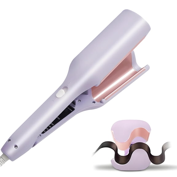 Deep Waver Curling Iron Hair Crimper, Ionic Waver Hair Curler Tool, Hair Waver Curling Wand, Hair Curler and Hot Tools Curling Iron with Ceramic for Short Hair Women