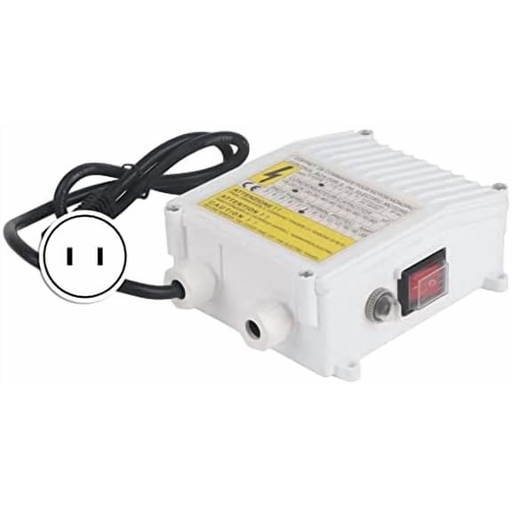 Deep Well Pump Control Box Submersible Well Pump Control Box Water Pump Electric Switch Bulit in Thermal Protection Circuit Breaker Controller(US PLUG 110V, 750W)$$Tools & Hardware Other