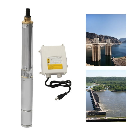Deep Well Submersible Pump 0.33HP 110V 16GPM Water Pump Deep Well Pump with Control Box