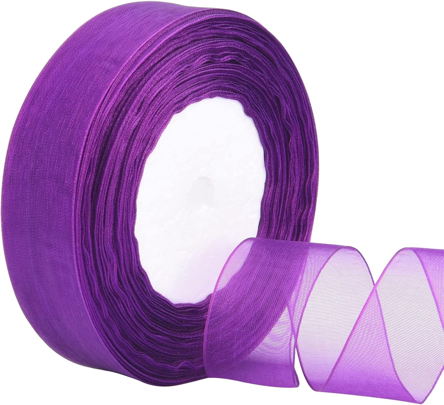 Deep purple colour Polyester 4cm X 45m Ribbon for Gift Wrap Ribbons ...
