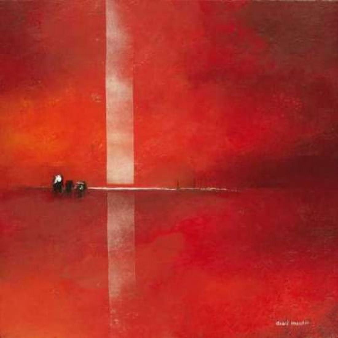 Deep red II Canvas Art - Andre Schrooten (24 x 24)