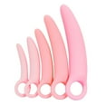 thumbnail image 1 of DeepCrush 5-Pack Silicone Pelvic Floor Muscle Dilator Trainer Set with Storage Bag, Purple, 1 of 4