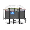 thumbnail image 1 of DeepRoar 12FT Trampolinefor Kids, Outdoor Trampolinewith Enclosure, Basketball Hoop, Lights and Sprinkler, 1200LBS Heavy Duty Trampoline for Outdoor, Backyard, Easy to Install & Last Long, 1 of 7