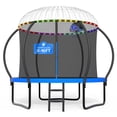 thumbnail image 1 of DeepRoar 2026 Upgraded 10FT Trampoline for Kids, Heavy Duty 1000LBS Outdoor Trampoline Set with Enclosure, Basketball Hoop, Light and Sprinkler, Recreational Trampolings for Backyard, 1 of 8