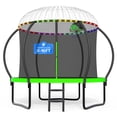 thumbnail image 1 of DeepRoar 2026 Upgraded 10FT Trampoline for Kids, Heavy Duty 1000LBS Outdoor Trampoline Set with Enclosure, Basketball Hoop, Light and Sprinkler, Recreational Trampolines for Backyard, 1 of 8