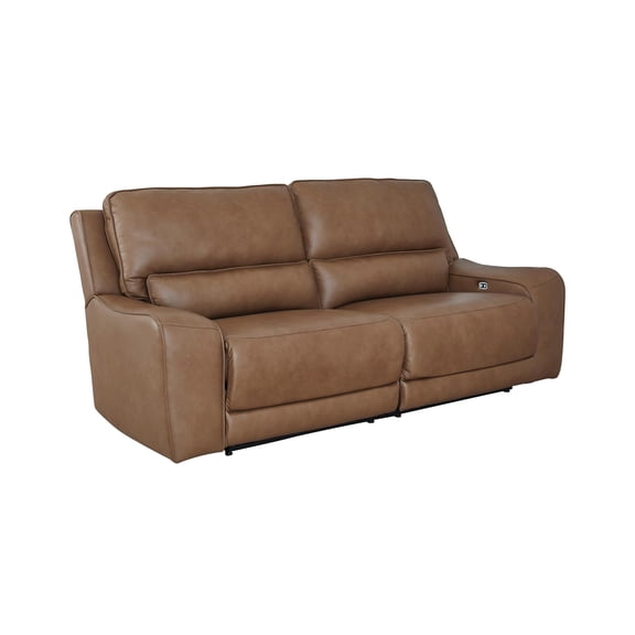 Signature Design by Ashley Spear Hill Brown Power Reclining Sofa