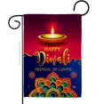 thumbnail image 1 of Deepawali Greeting Celebration Double-Sided Decorative Garden Flag, Multi Color, 1 of 1