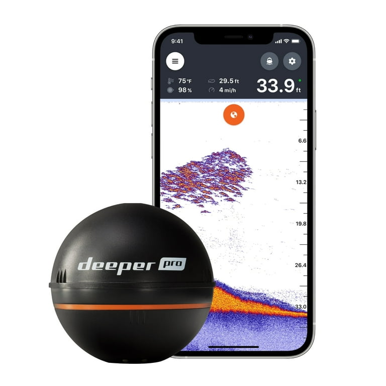 DEEPER SMART SONAR deeper pro+ ディーパープロ Deeper PRO Smart Sonar Fish Finder – Castable Wi-Fi Fish Finder