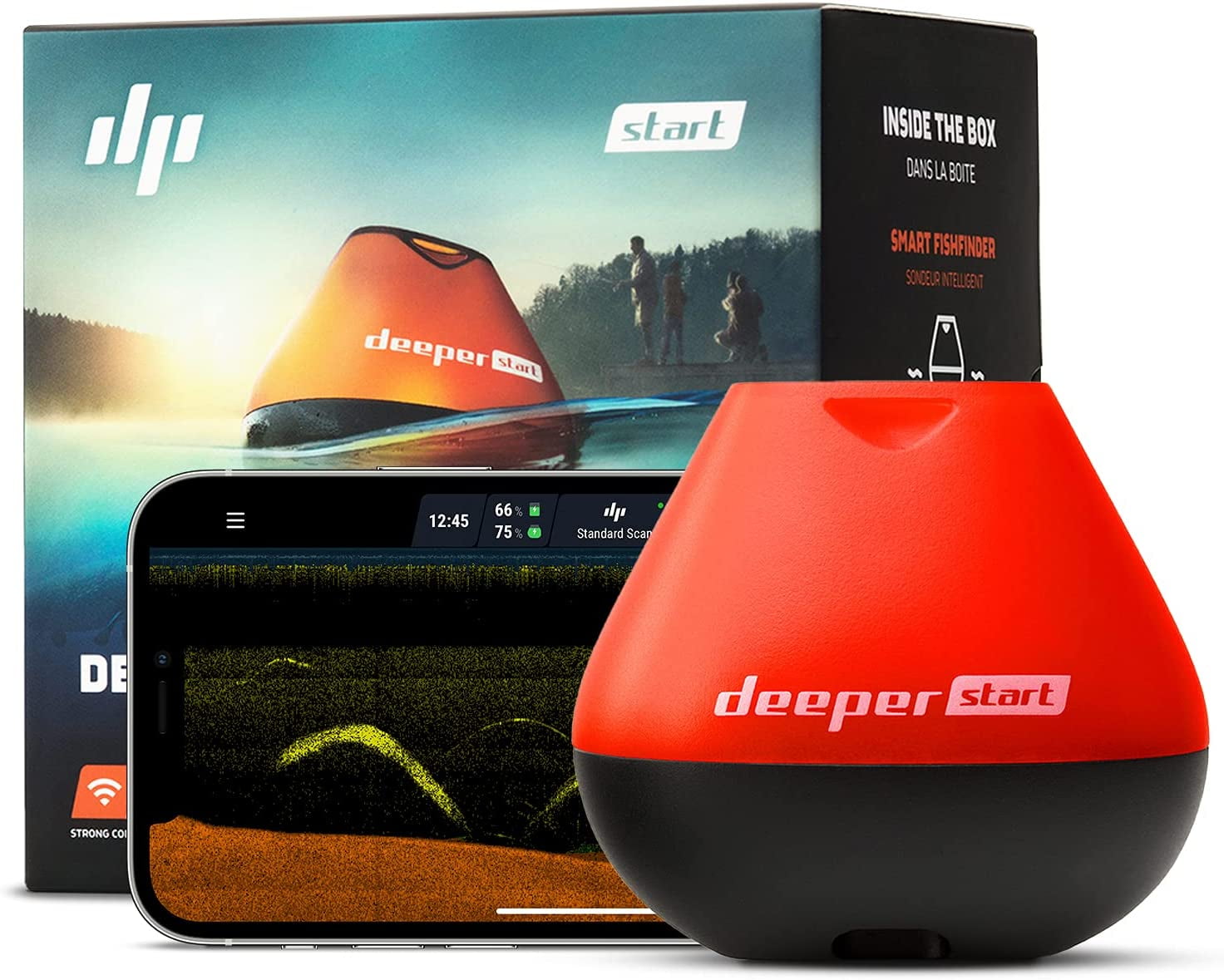Deeper START Smart Fish Finder Portable Fish Finder and Depth Finder For Recreational Fishing
