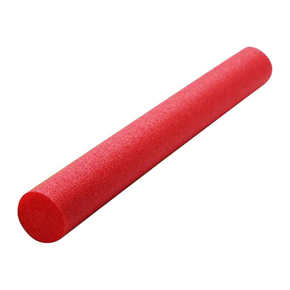 Deepigc 59 Inch Solid Pool Noodle Foam Stick, Hollow Bendable Swimming Float Stick 4 Colors Optional, Water Float Rod for Pool Beach Kids Adults Swim Training & Water Games, Red