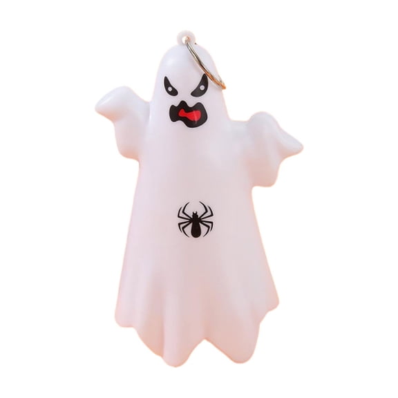 Deepigc Halloween Lights Indoor, Mini Ghost LED Lantern with 4 Different Expressions Hanging Spooky Ghost Light Battery Operated for Indoor Outdoor Halloween Party Home Tree Decor, Spider