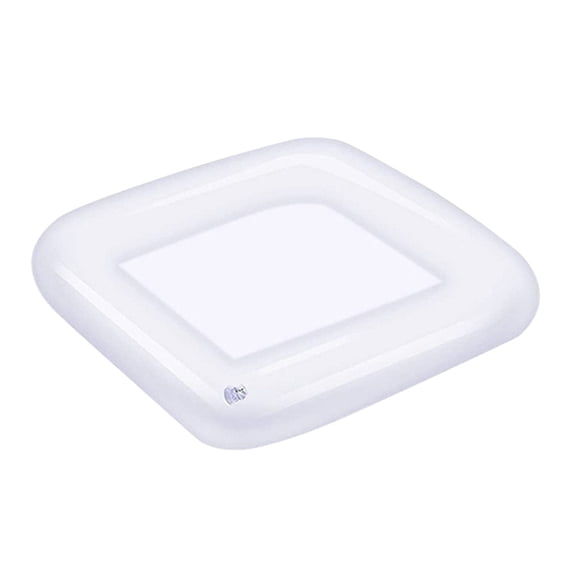 Deepigc Inflatable Floating Ice Cooler Tray, 60cm Square Pool Drink Float, Waterproof PVC Beverage Fruit Serving Bar for Pool Beach Hot Tub Summer Party
