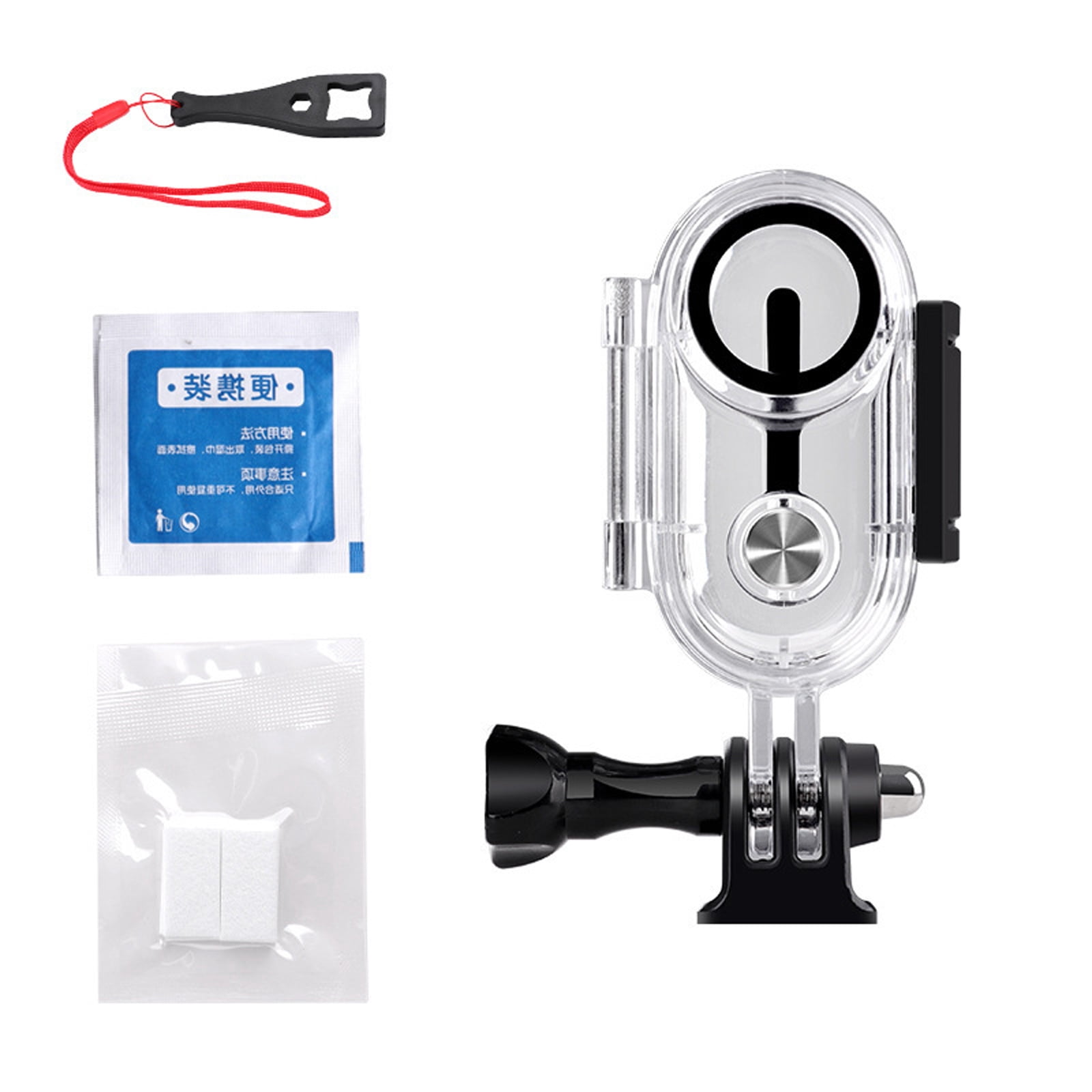 Transparent Camera Shell Deeply Sea Camera Shell With Glass Window 3Claws Adapters Included for ...
