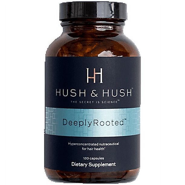 Hush & Hush DeeplyRooted Hair Supplement For Stronger, Healthier Hair - Collagen Hair Growth Pills For Men & Women - Biotin For Hair Loss - Hair Care For Thinning Hair