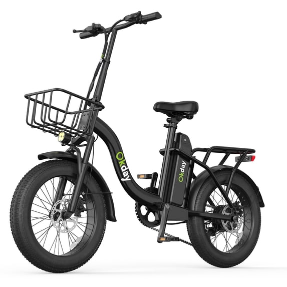 Deepower K2 Electric Bike for Adults, 20”x3 Fat Tire Ebike with 1200W Peak Motor,25MPH Max Speed, 720Wh Removable Battery Up to 55 Miles Range, Front Suspension,7-Speed Step-Thru Commuter Ebike