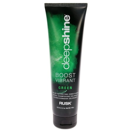 Deepshine Boost Vibrant Color Depositing Conditioner - Green by Rusk for Unisex - 5.2 oz Hair Color