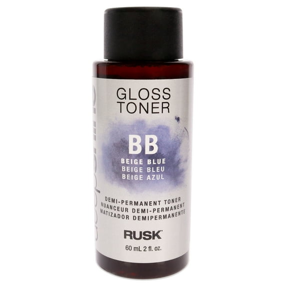 Deepshine Gloss Demi-Permanent Toner - BB Beige Blue by Rusk for Unisex - 2 oz Hair Color