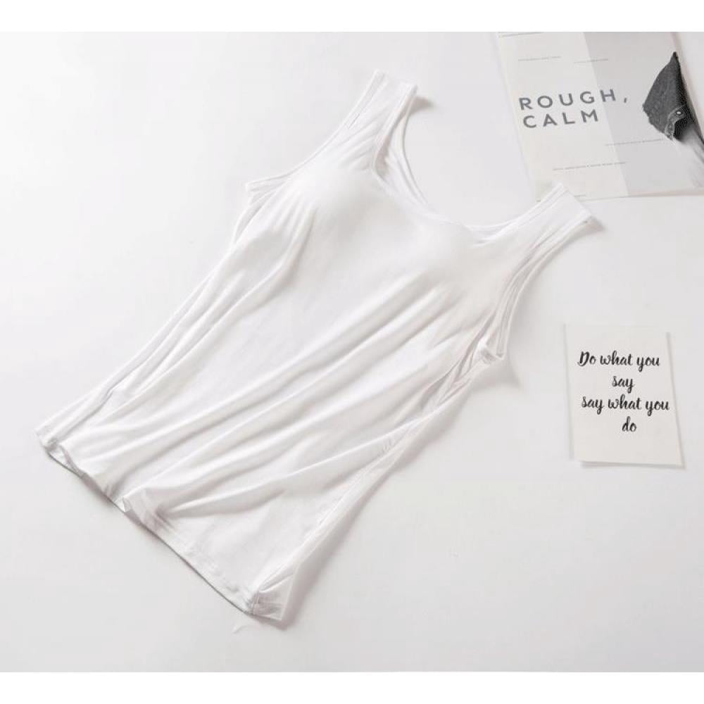 Deepwonder Classic Tank Tops With Shelf Bra For Women Stretch Tanks