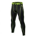 thumbnail image 1 of Deepwonder Men Compression Workout Pants Quick Dry Men's Tight Base Layer Leggings for Sports Running Gym (Black Green, XL), 1 of 7