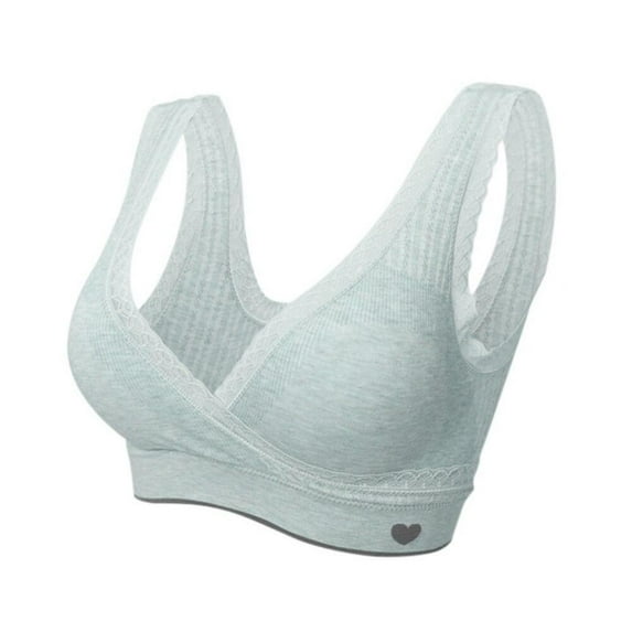 Deepwonder Women Bra Nursing Vest Cotton Elastic Motherhoods Maternity Bra XXL One Size